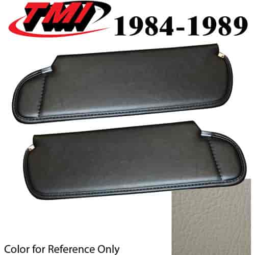 21-74203-997 OXFORD WHITE 1984-89 - 1983-86 CONVT. MUSTANG SUNVISORS WITHOUT MIRROR SEAT VINYL