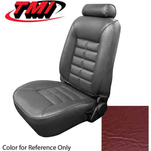 43-73201-971 SCARLET RED 1987-92 CD - 1981-92 MUSTANG LX FRONT BUCKETS ONLY. STANDARD LOW BACK BUCKET SEAT VINYL