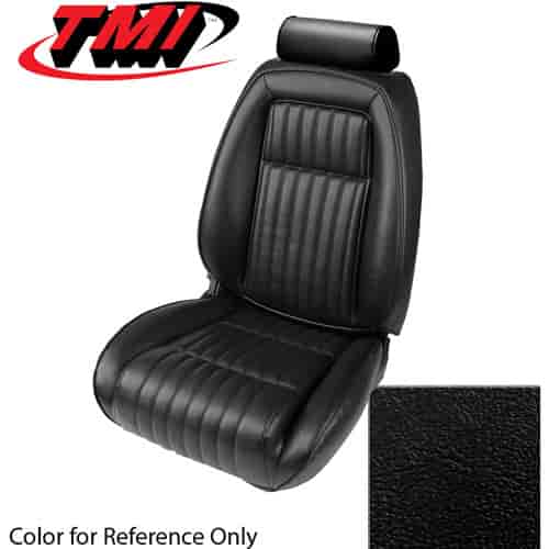 43-73622-958 BLACK 1990-92 CJ - 1992-93 MUSTANG COUPE GT & LX SEAT UPHOLSTERY WITHOUT PULL-OUT KNEE BOLSTERS VINYL