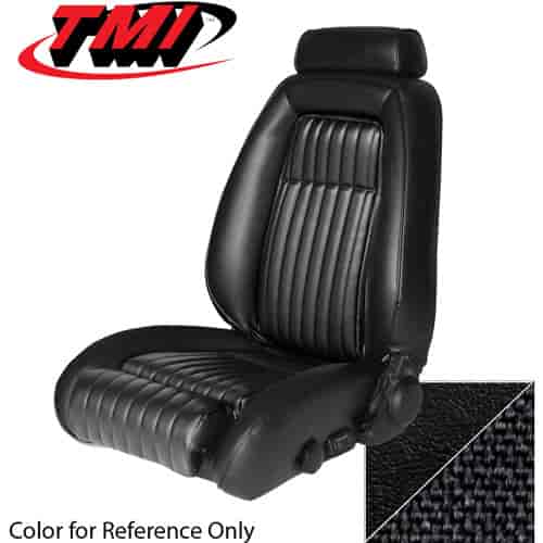 43-73625-958-70 BLACK 1990-92 DJ - 1990-91 MUSTANG COUPE GT & LX SEAT UPHOLSTERY WITH PULL-OUT KNEE BOLSTERS CLOTH