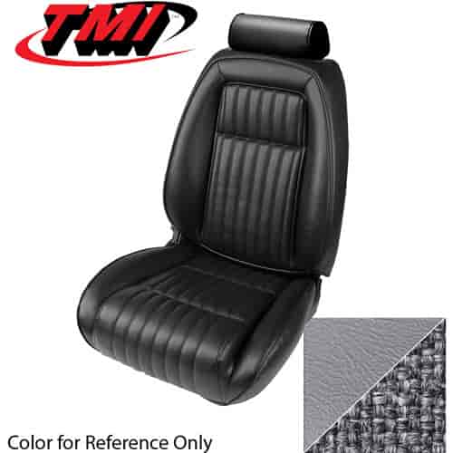 43-73626-972-71 TITANIUM GRAY 1990-92 DA - 1992-93 MUSTANG COUPE GT & LX SEAT UPHOLSTERY WITHOUT PULL-OUT KNEE BOLSTERS CLOTH