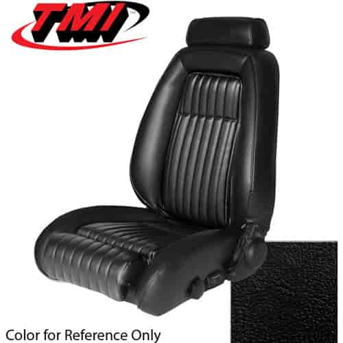 43-73630-958 BLACK 1990-92 CJ - 1990-91 MUSTANG COUPE GT & LX SEAT UPHOLSTERY WITH PULL-OUT KNEE BOLSTERS VINYL
