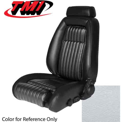 43-73630-965 WHITE 1990-93 CL CN CW - 1990-91 MUSTANG COUPE GT & LX SEAT UPHOLSTERY WITH PULL-OUT KNEE BOLSTERS VINYL
