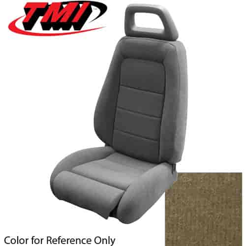 43-73704-54-54-54 DESERT TAN 1984 PH - 1984 MUSTANG COUPE STANDARD LOW BACK BUCKETS SEATS ONLY CLOTH