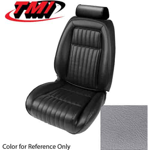 43-74622-972 TITANIUM GRAY 1990-92 CA - 1992-93 MUSTANG CONVERTIBLE GT & LX SEAT UPHOLSTERY WITHOUT PULL-OUT KNEE BOLSTERS VINYL