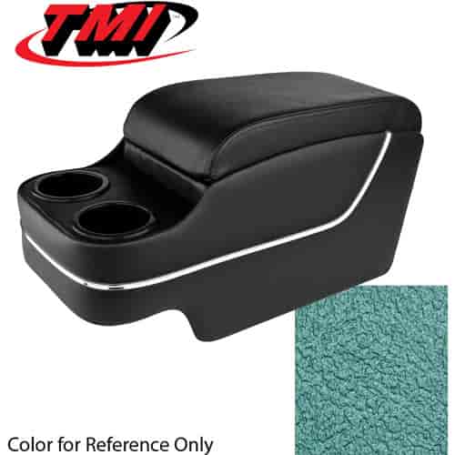 25-8011-3046 TURQUOISE METALLIC 1967-1968 - DELUXE CAMARO CONSOLE SOLID COLOR WITH CHROME ACCENT TRIM