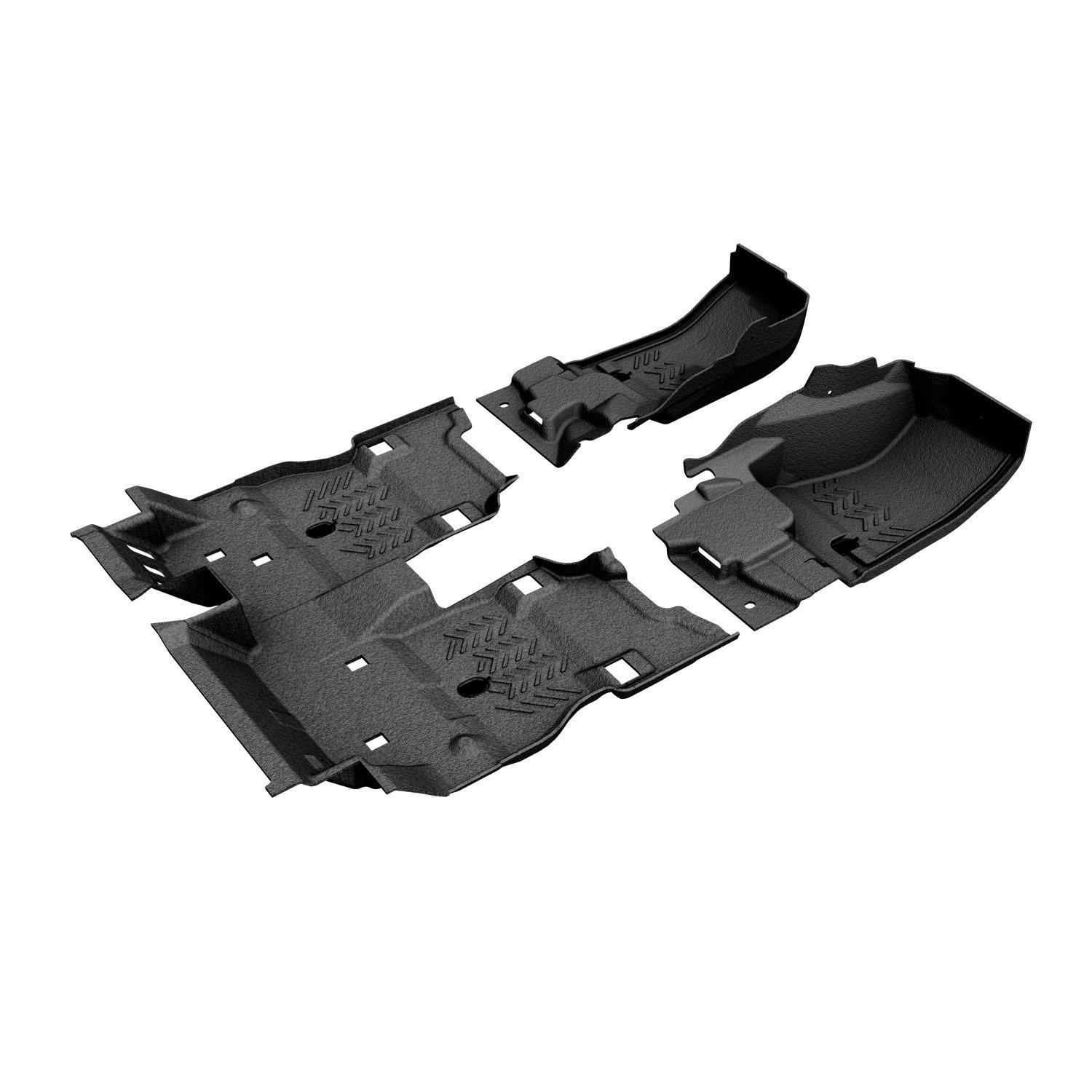 B1009732-BLK1-AA Replacement Front & Rear Flooring System for Select Jeep Gladiator JT [Mesa Smoke]