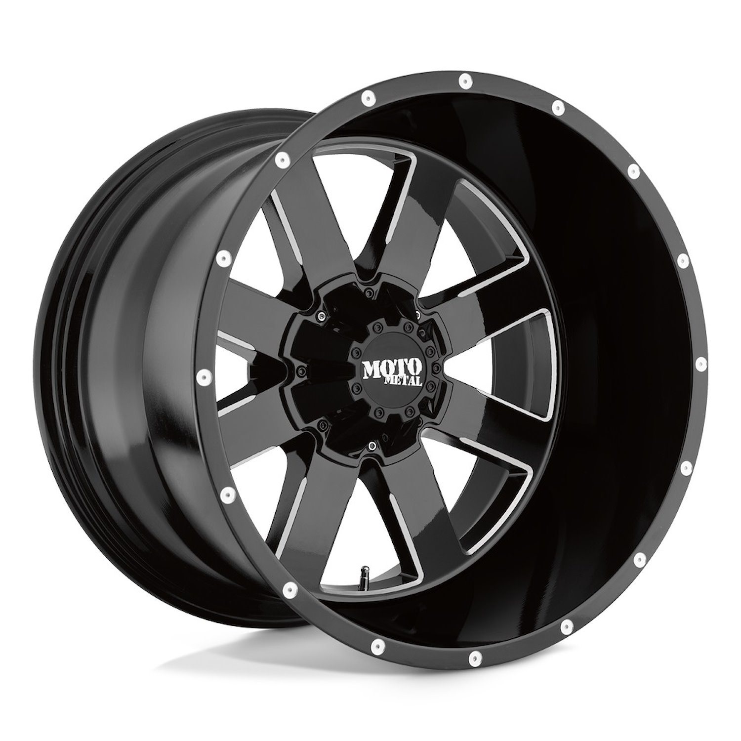 MO962 Moto-Metal Wheel, Size: 17x10", Bolt Pattern: 5x127.00/5x139.70 mm [Gloss Black] -24 mm Offset