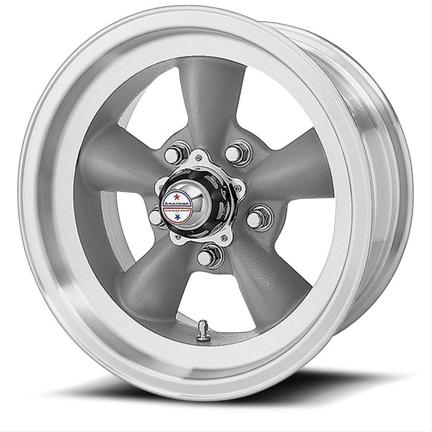 VN105D Series Torq-Thrust D Wheel Size: 15" x 8" [Grey w/Machined Lip]