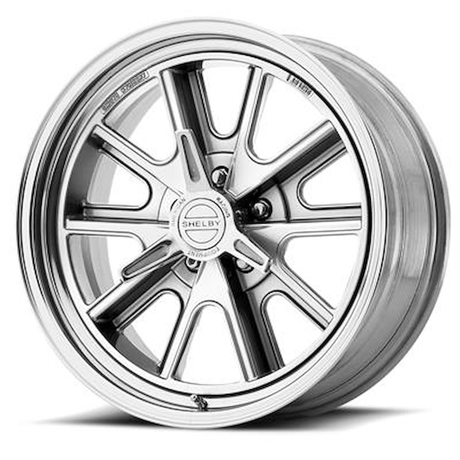 AMERICAN RACING 427 SHELBY COBRA TWO-PIECE POLISHED 17 x 8 5x4.5 0 4.50