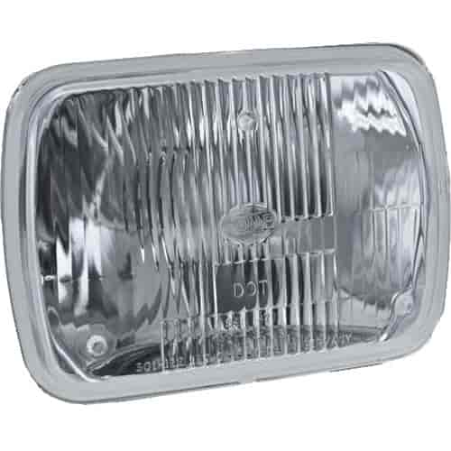 7" x 6" Rectangular Vision Plus Halogen Conversion Headlamp Includes 1 Lamp, Dust Boot and Bulb ECE Approved