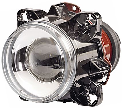 90mm DE Series Halogen Headlamp Module Round Clear Lens 12V SEA Approved Each
