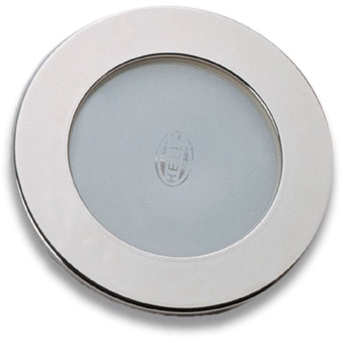 8508 Interior Lamp Round White Lens w/Chrome Rim 12V