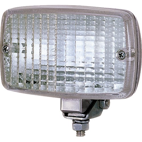2985 Reverse Lamp Rectangle Clear Lens Black Housing 24V ECE Approved