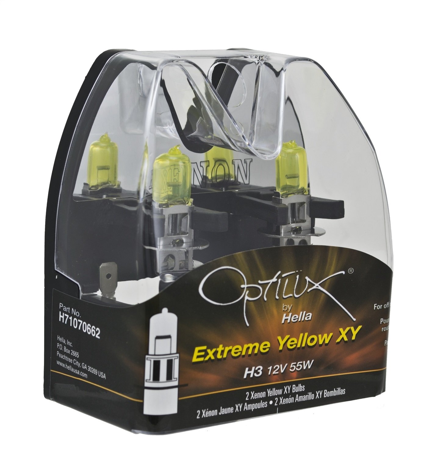 Optilux Extreme Yellow XY Bulbs Bulb Type: H3