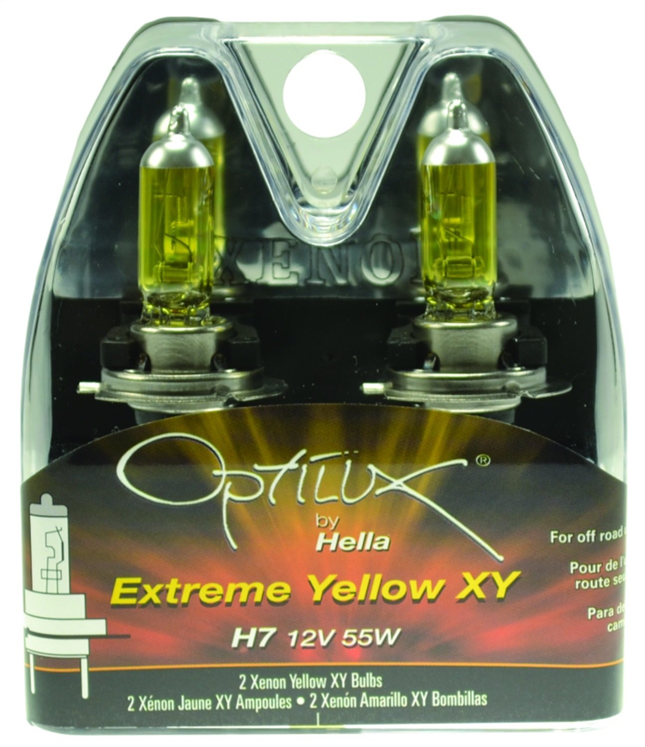 Optilux Extreme Yellow XY Bulbs Bulb Type: H7