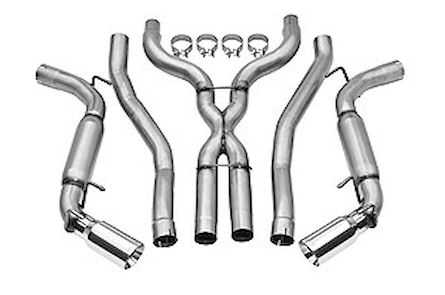 Cat-Back Exhaust System Race Bullet Stainless System
