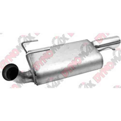 VT; Muffler Assembly; Oval; 2.75 in. Inlet/3 in. Outlet; 4.5x9.75 in.; 16 in. Shell L; 33 in. Overal