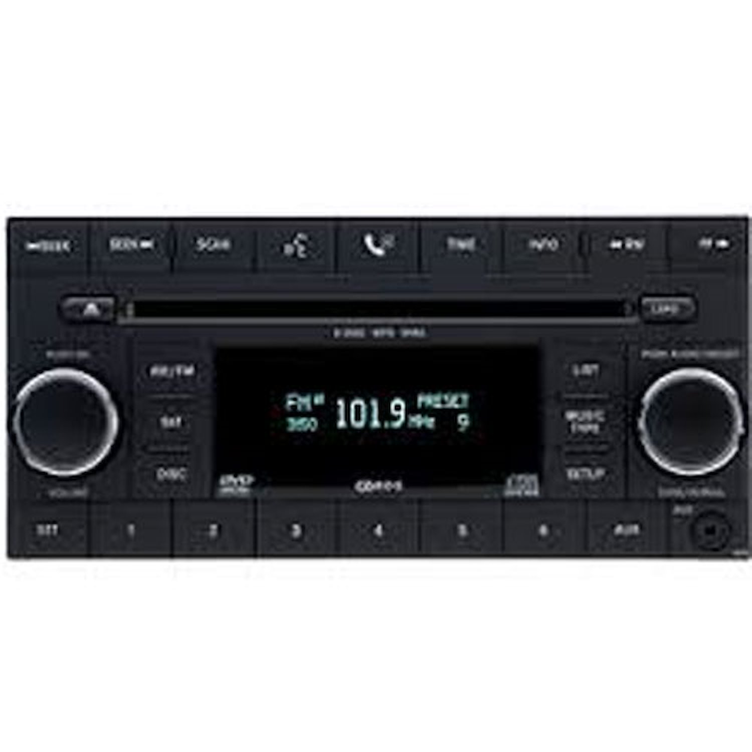 REQ AM/FM Stereo Radio with 6-Disc CD/DVD Player Chrysler/Dodge/Jeep Includes: