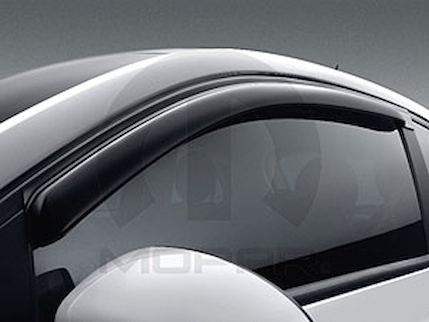 Side Window Air Deflectors 2012-13 Fiat 500 Cabrio/Coupe