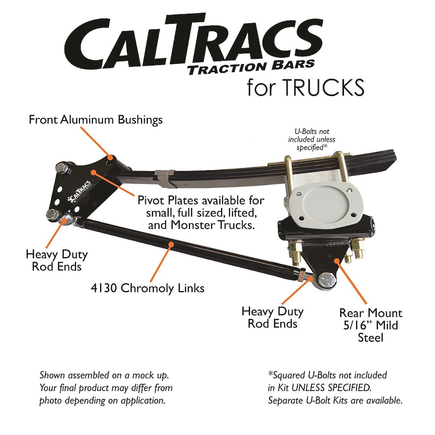 7410 Traction Bars, 1999-2007 Ford F-250 4wd Diesel, 1999-2007 Ford F-350 4wd Diesel