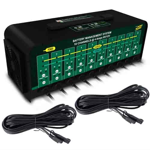 10-Bank Battery Charger and Extension Kit