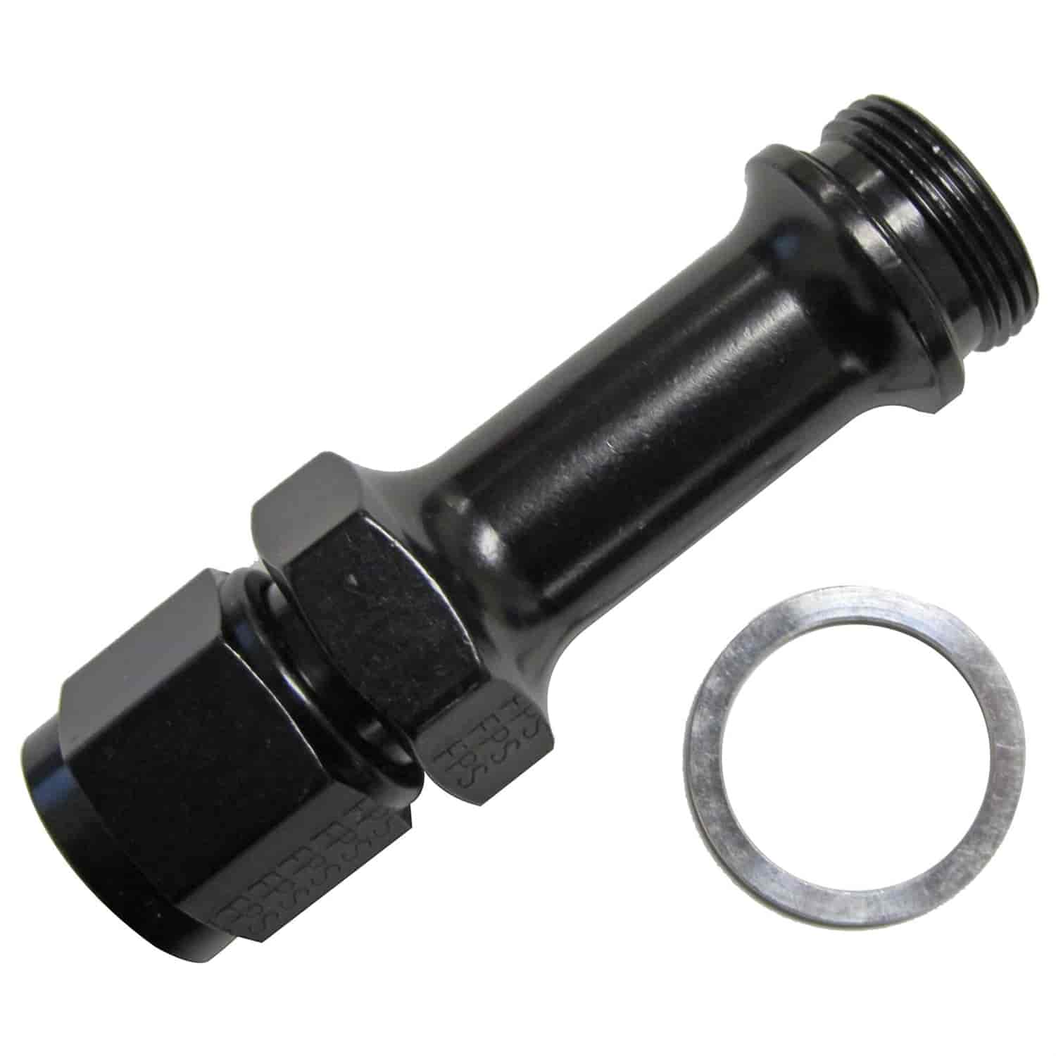 491974BL Carburetor Adapter Fitting -8AN Female x 7/8 in.-20 Male [Black]