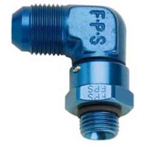 AN 90° Swivel to AN Straight Thread Fitting - 992 -8 x 3/4"-16 (8)