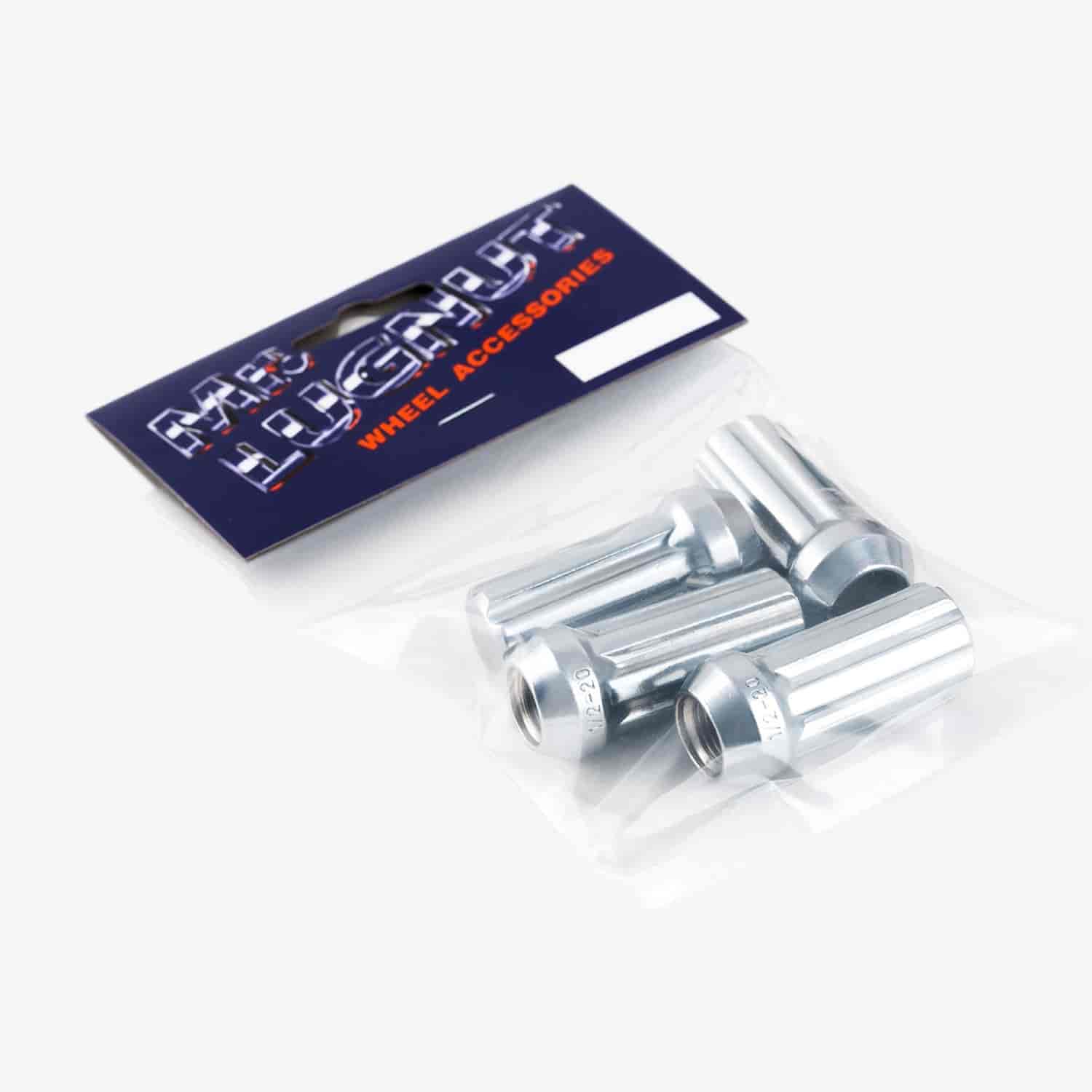 Chrome Closed End Spline Lug Nuts 14mm x 1.50 4/pkg