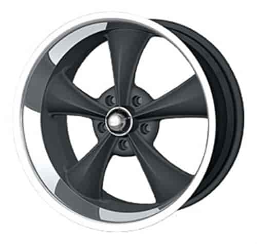Ridler 695 Series Matte Black w/Machined Lip Wheel Size: 20" x 10" Bolt Circle: 5 x 5" Offset: 0mm