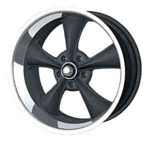 Ridler 695 Series Matte Black w/Machined Lip Wheel Size: 20" x 8.5" Bolt Circle: 5 x 4.5" Offset: 0mm