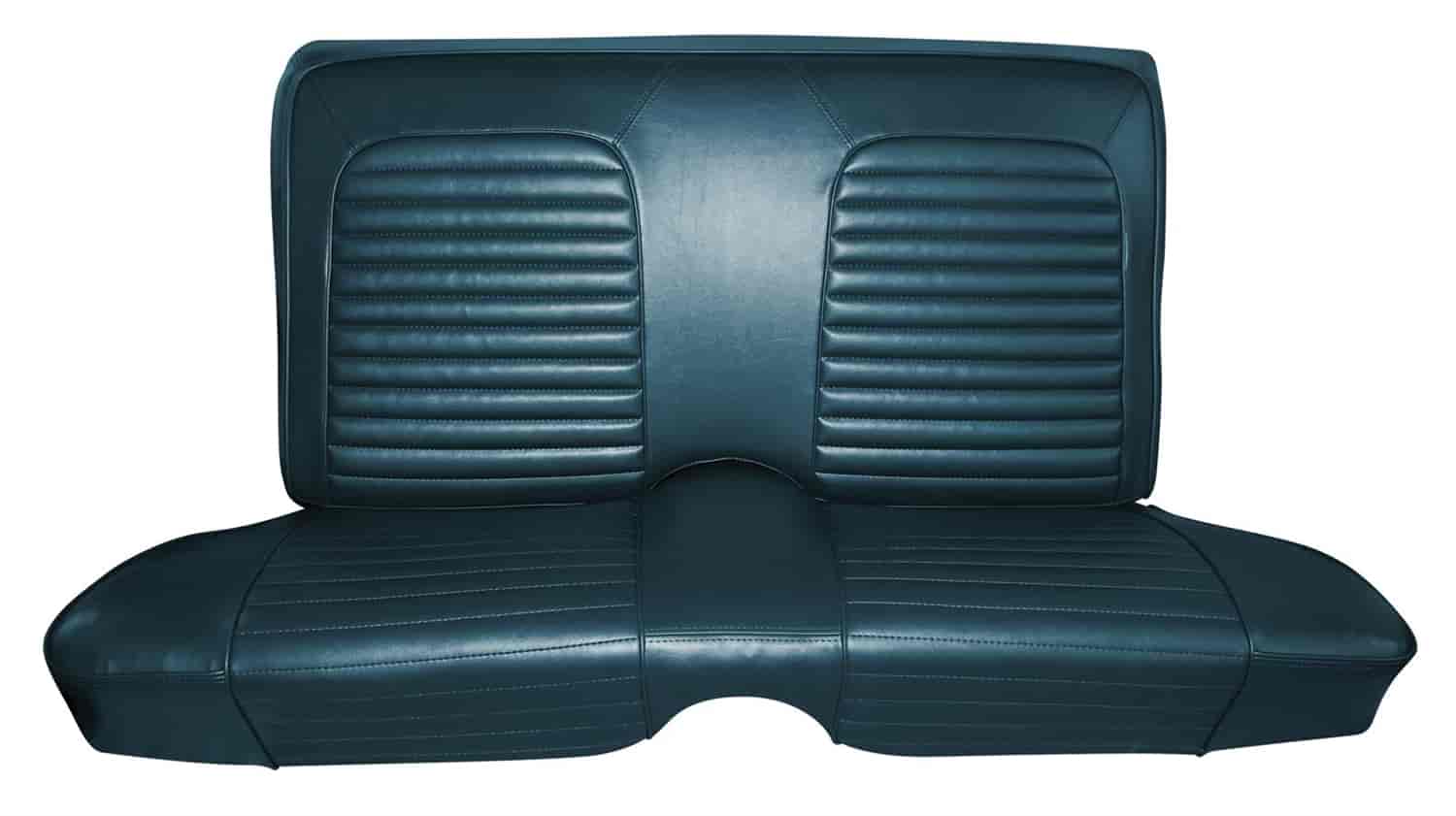 1968 Ford Mustang Coupe Standard-Deluxe Rear Bench Seat Cover Kit [Maroon]