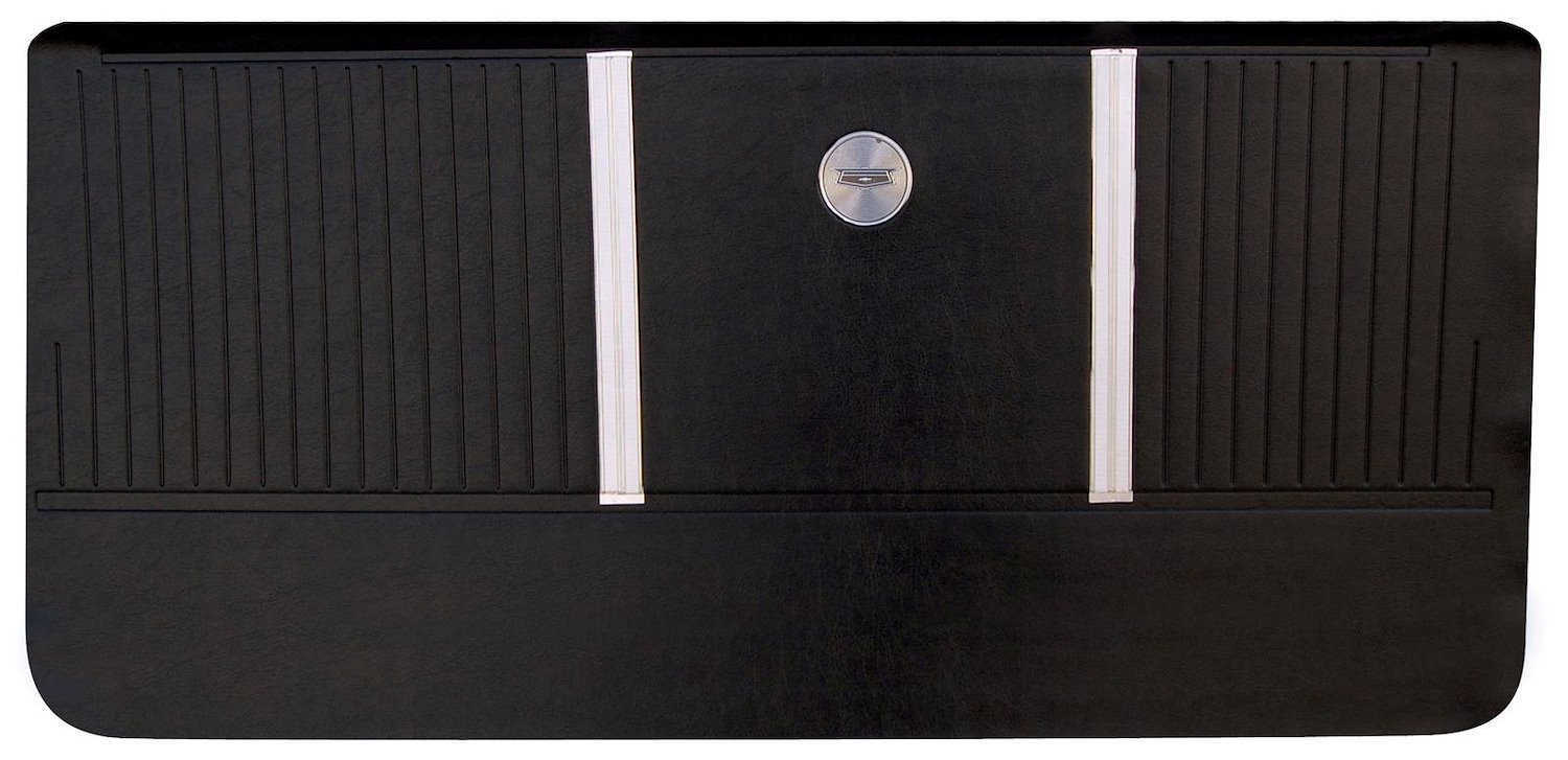 090040BLACK Interior Unassembled Front Door Panel Set for 1964 Chevrolet Chevelle 2-Door, El Camino
