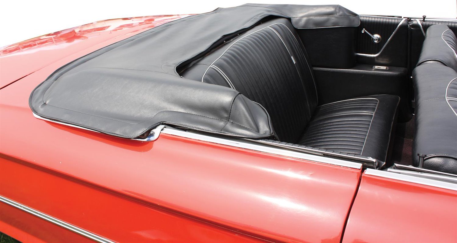 1964 Ford Galaxie 500 and 500XL Convertible Interior Rear Armrest Panel and Convertible Piston Panel Cover Upholster Set
