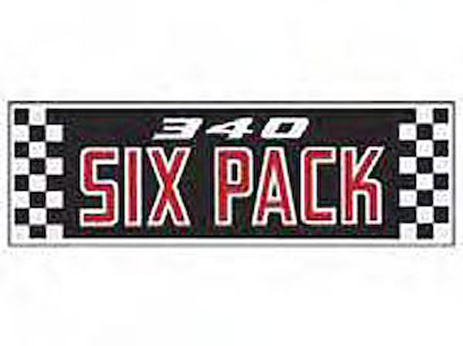 Air Cleaner Lid Decal "340 Six Pack"