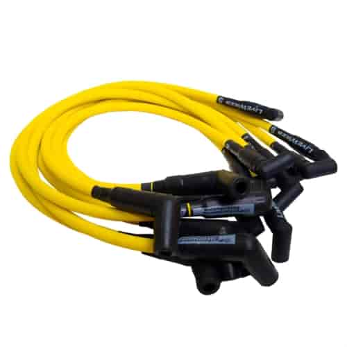 Plug Wires- HEI Term -Yellow-Ford 351W-351C-390-460- Over Valve Covers- 135