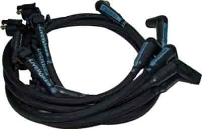 Plug Wires- Pts. Style Term -Black-B.B. Chevy- Stock Exhaust- Straight Boot