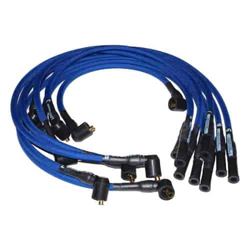 Plug Wires- Pts. Style Term -Blue-Chrysler 318-340-360 cid