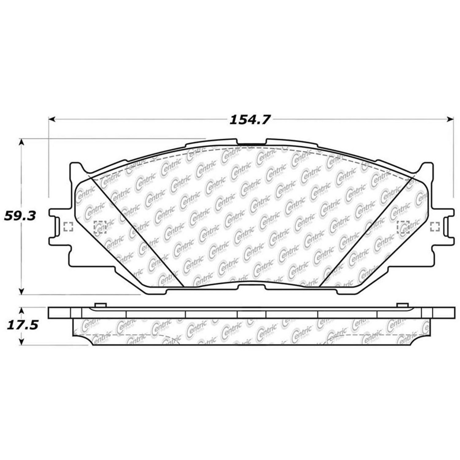 PosiQuiet Semi Met Pads 2006-2015 Lexus IS250