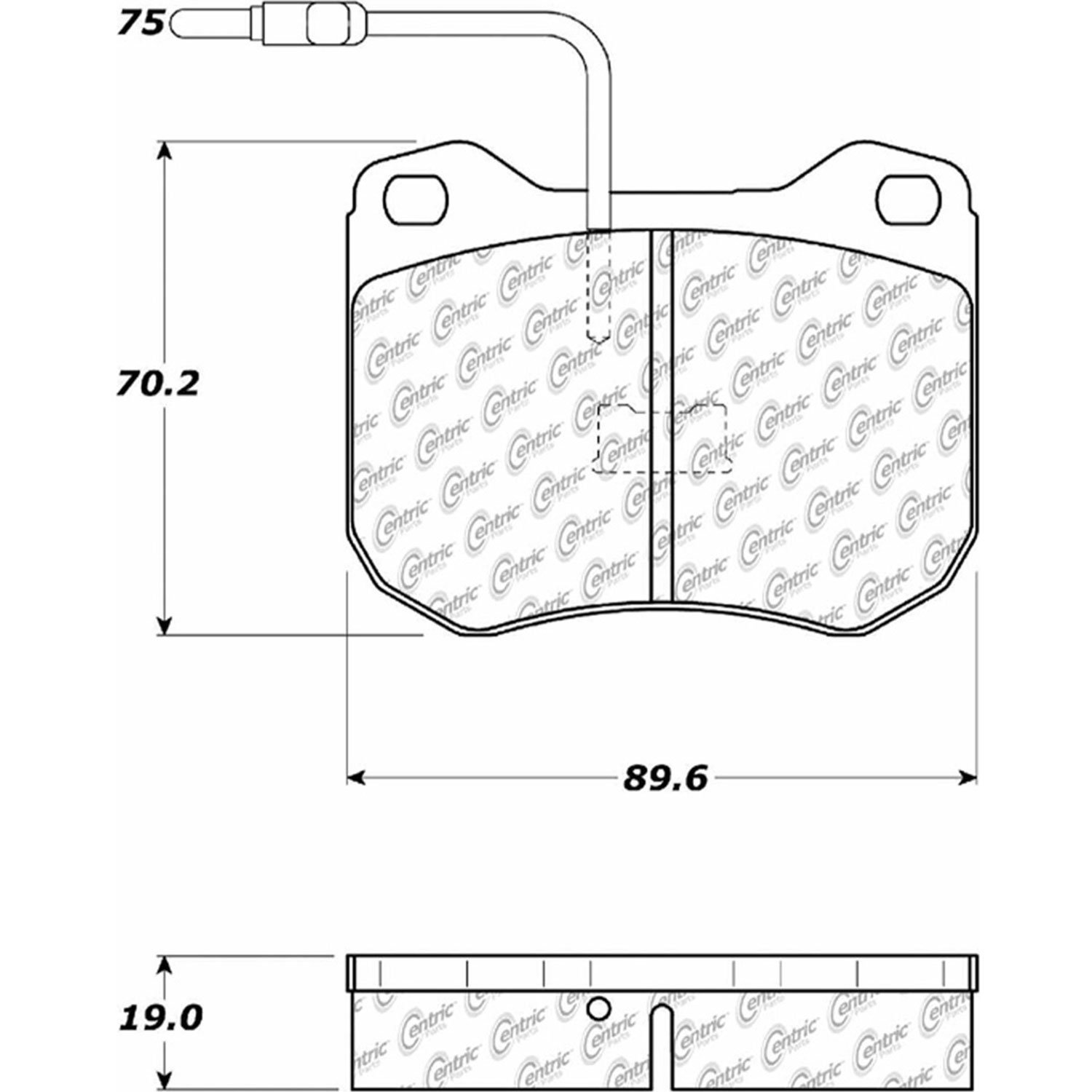 PosiQuiet Ceramic Pads 1977-1989 Peugeot 505 604