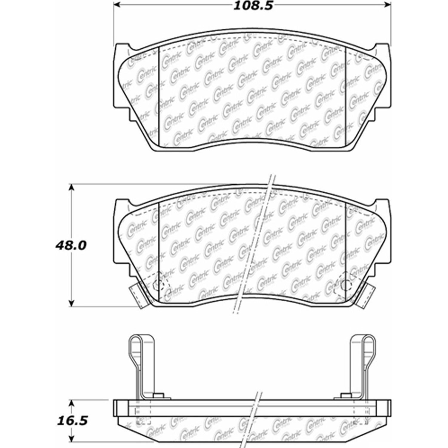 PosiQuiet Ceramic Pads 1991-2015 for Nissan NX fits Sentra Tsuru