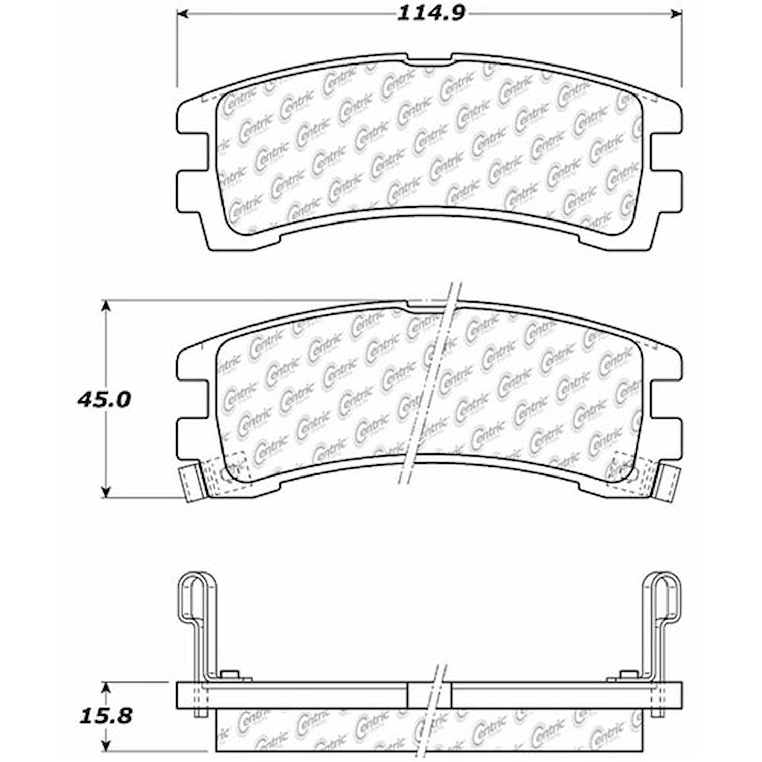 PosiQuiet Extended Wear 1988-1995 for Nissan Pathfinder