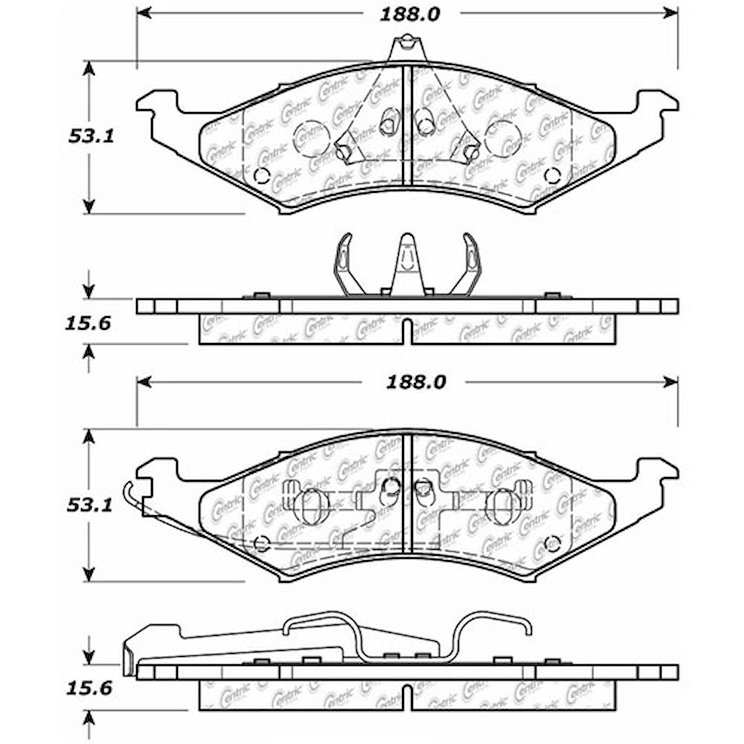 PosiQuiet Extended Wear 1986-1993 Ford Mercury Sable Taurus