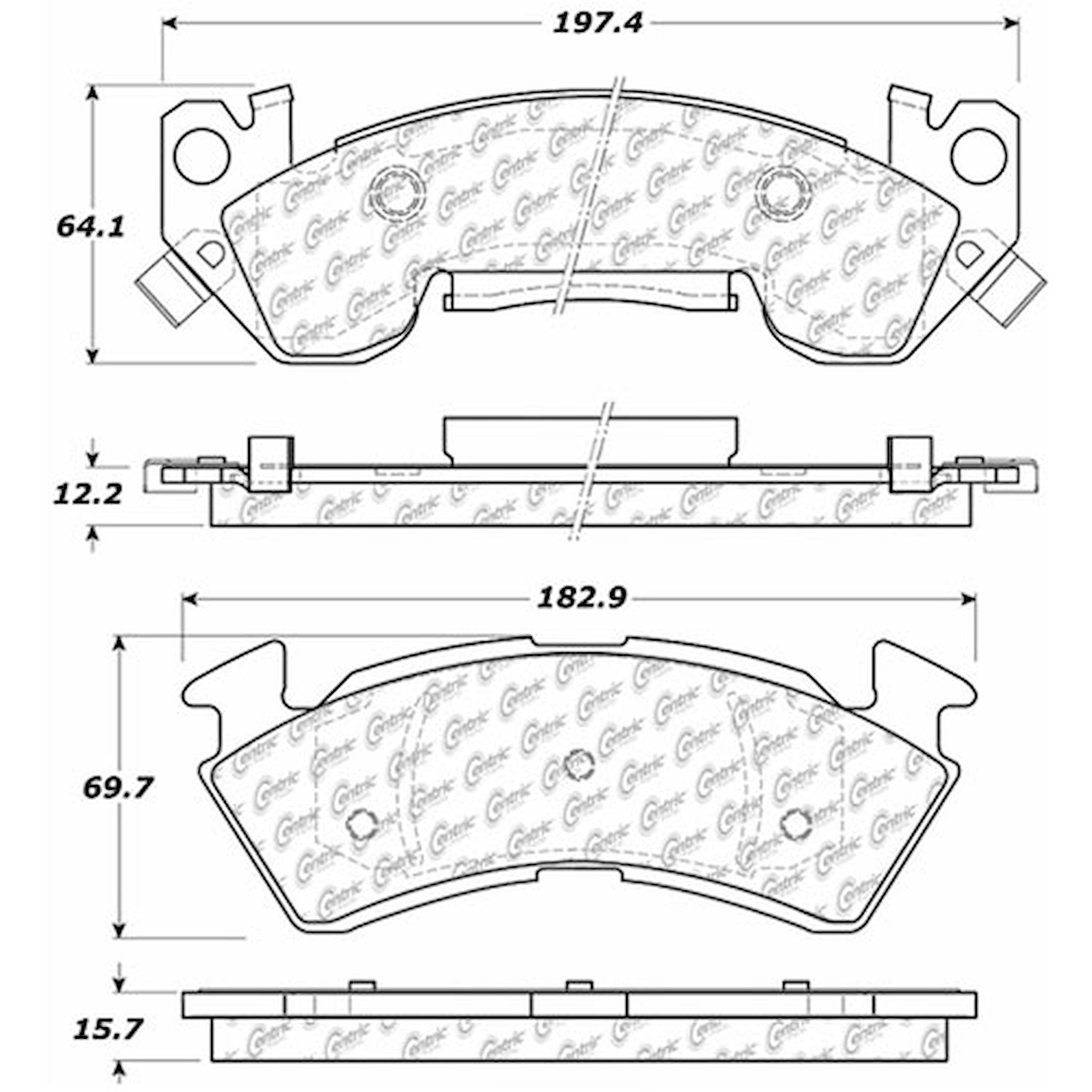 PosiQuiet Extended Wear 1990-1996 Buick Chevrolet Caprice Commercial Chassis Impala Roadmaster