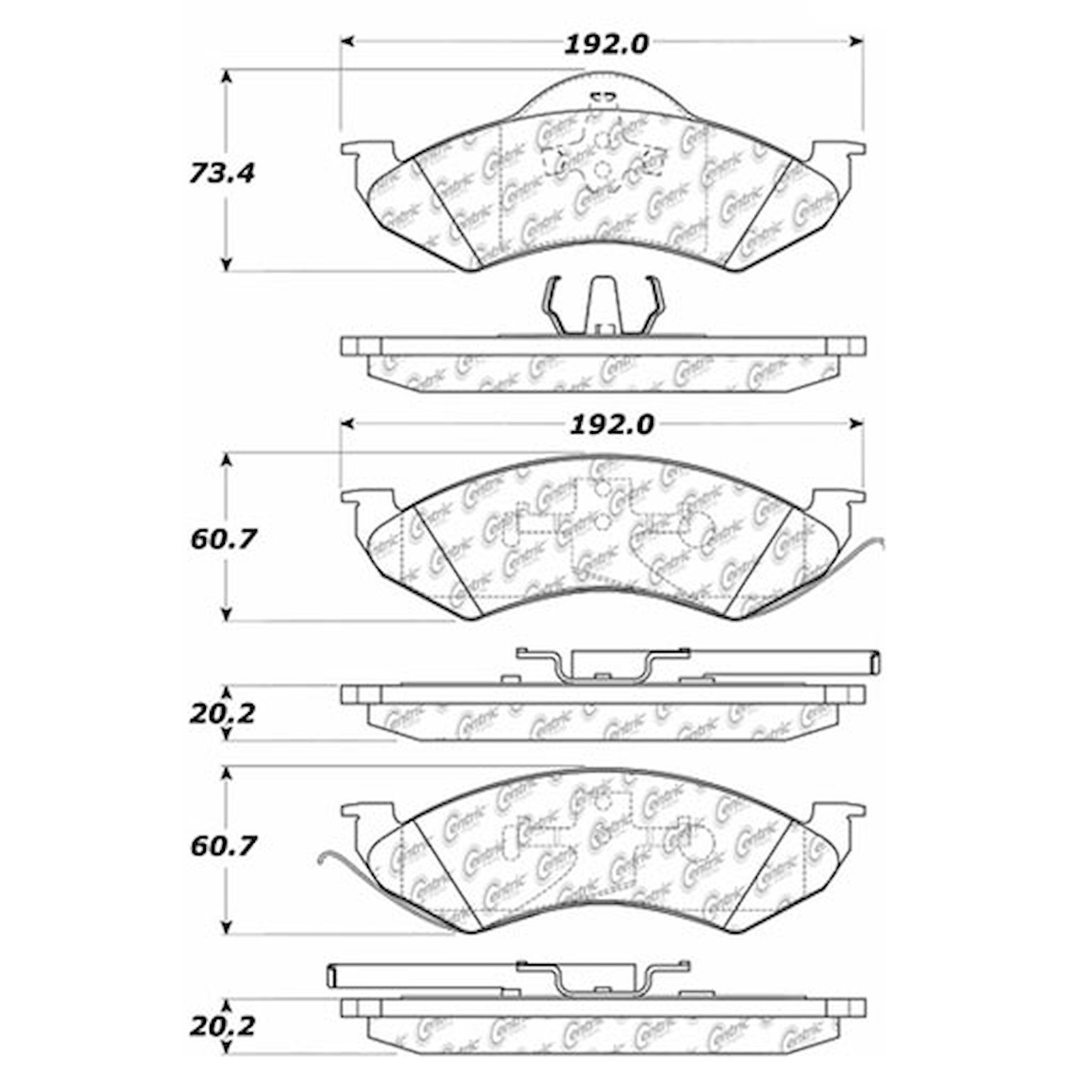 PosiQuiet Extended Wear 1998-1999 Dodge Dakota Durango