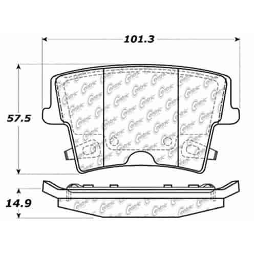 PosiQuiet Extended Wear 2006-2015 Chrysler Dodge 300 Charger Magnum