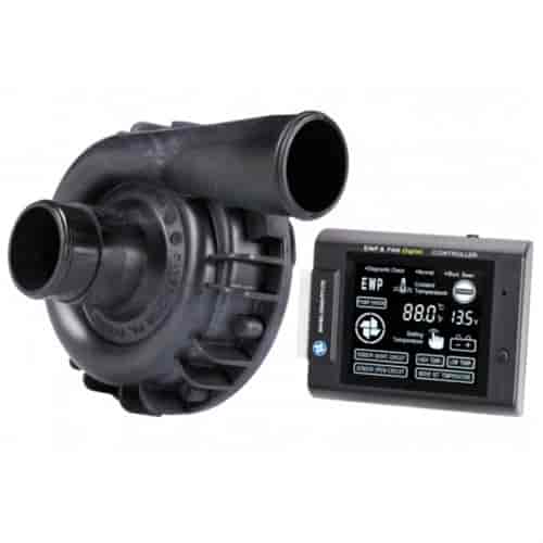 EWP115 Electric Water Pump Nylon Housing LCD EWP & Fan Digital Controller Combo Kit 24V