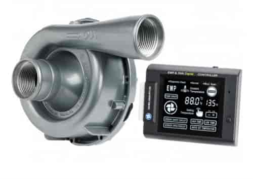 EWP150 Electric Water Pump Aluminum Housing LCD EWP & Fan Digital Controller Combo Kit 12V
