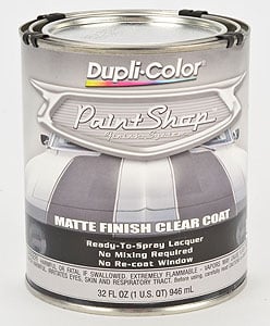 Paint Shop Clear Matte Clear Coat