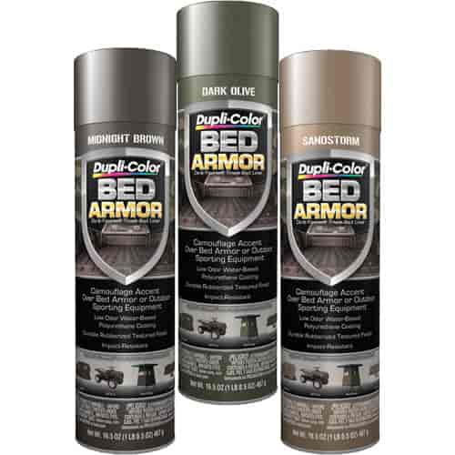 Bed Armor Camo Kit Includes 16.5oz Dark Olive Bed Armor